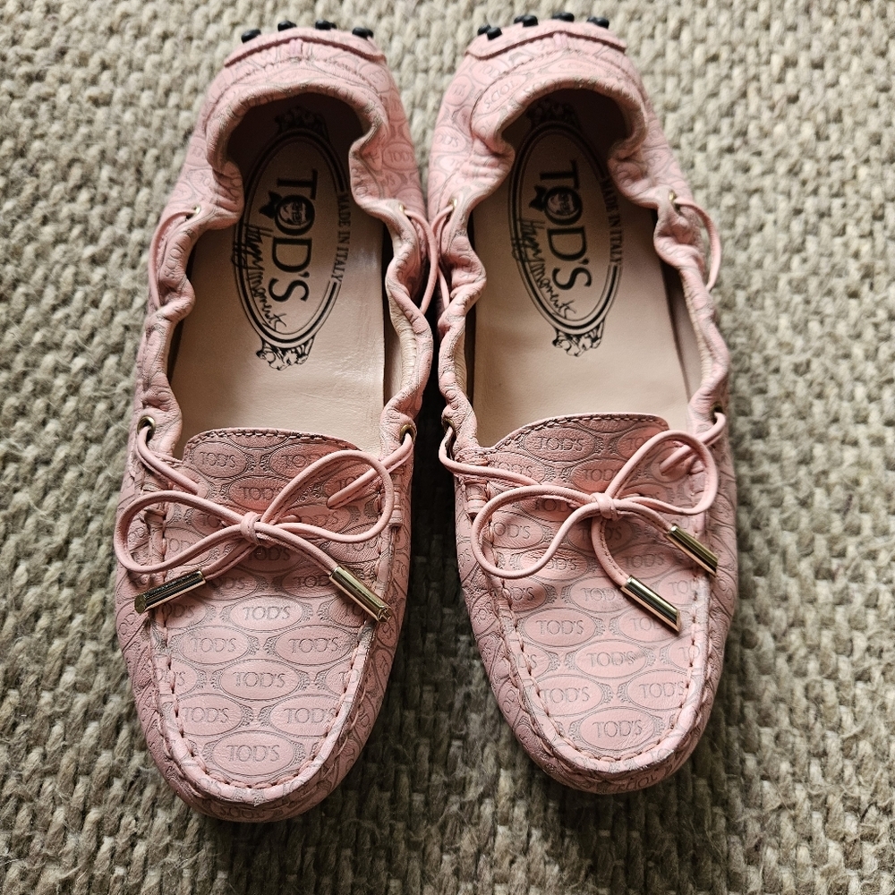Tod's X Alber Elbaz Happy Moments Pink Loafers Shoes Women's 37.5 US (7)